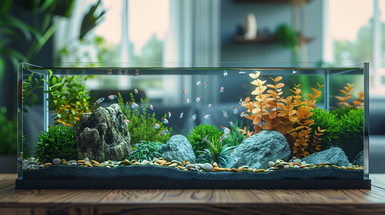 L'installation de l'aquarium : substrat, décoration et mise en eau