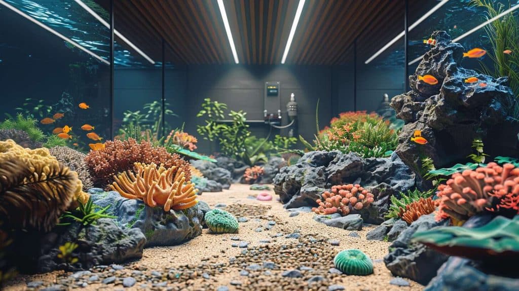 Substrat pour aquariums marins : choix, installation et entretien