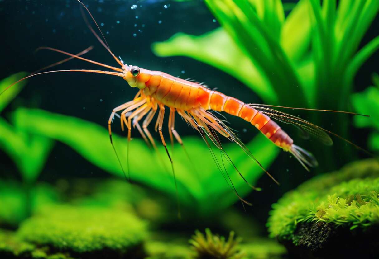 Crevettes d'eau douce : alliées de vos plantes en aquarium