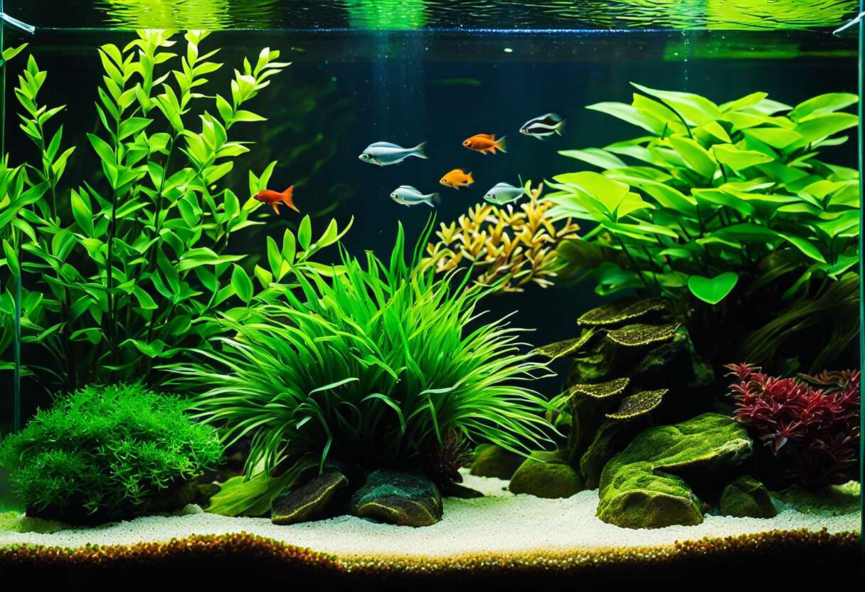 Plantes d'aquarium à faible besoin lumineux : sélection et conseils