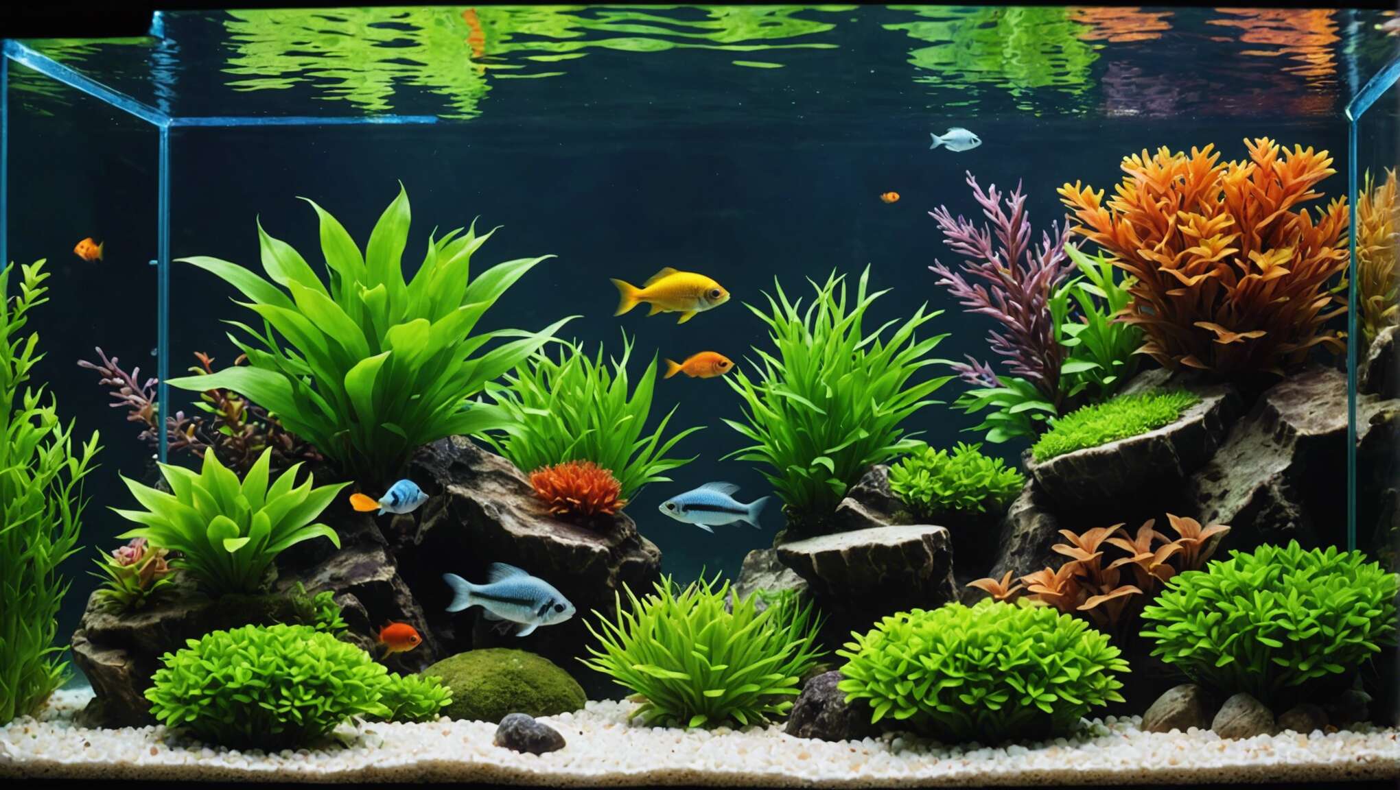 Sélectionner les plantes adaptées à la vie en nano-aquarium