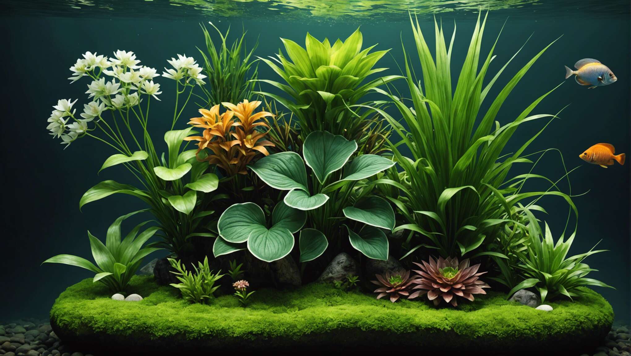 Sélection et arrangement des plantes aquatiques pour scènes sublimes